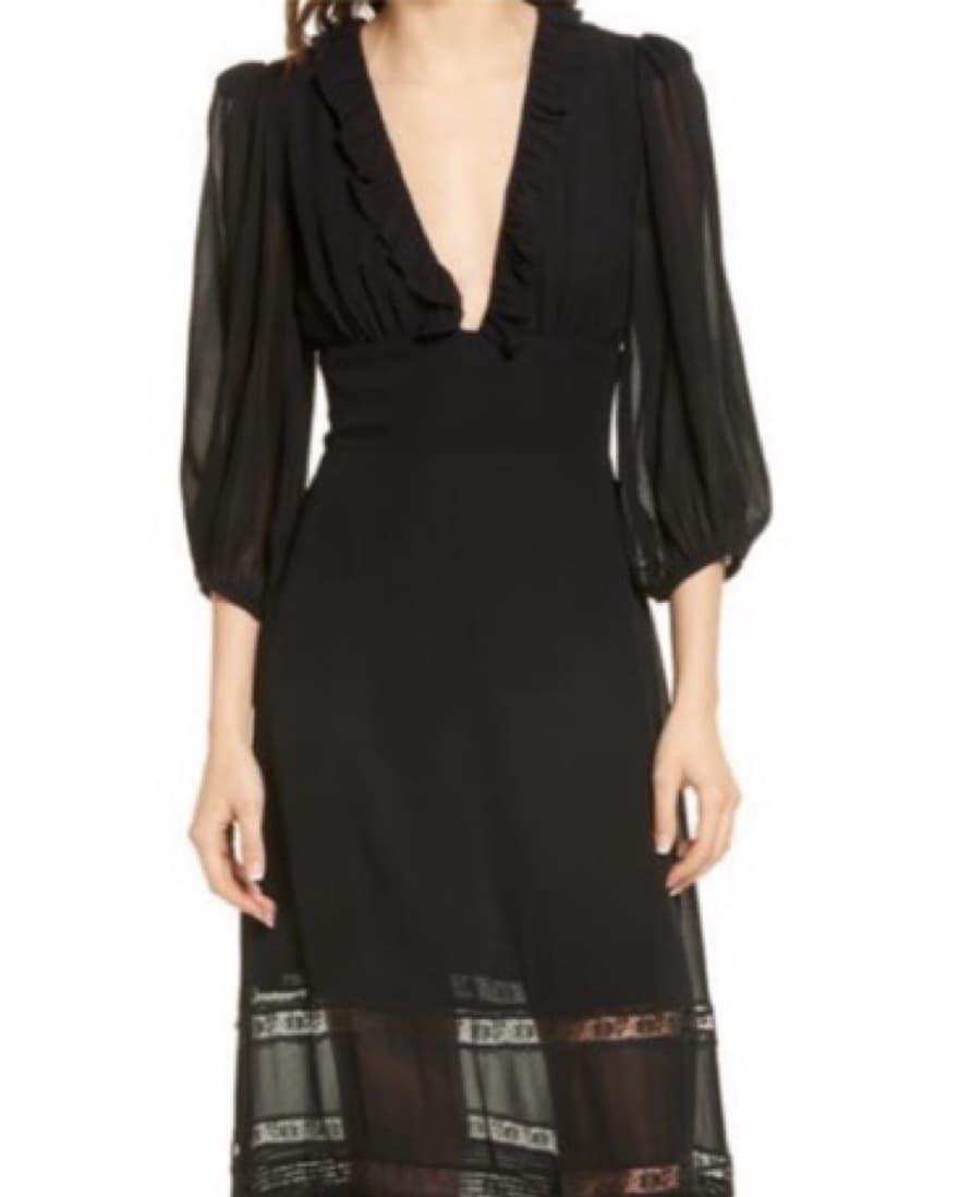 REFORMATION BAYLEY LONG SLEEVED DRESS - Image 1