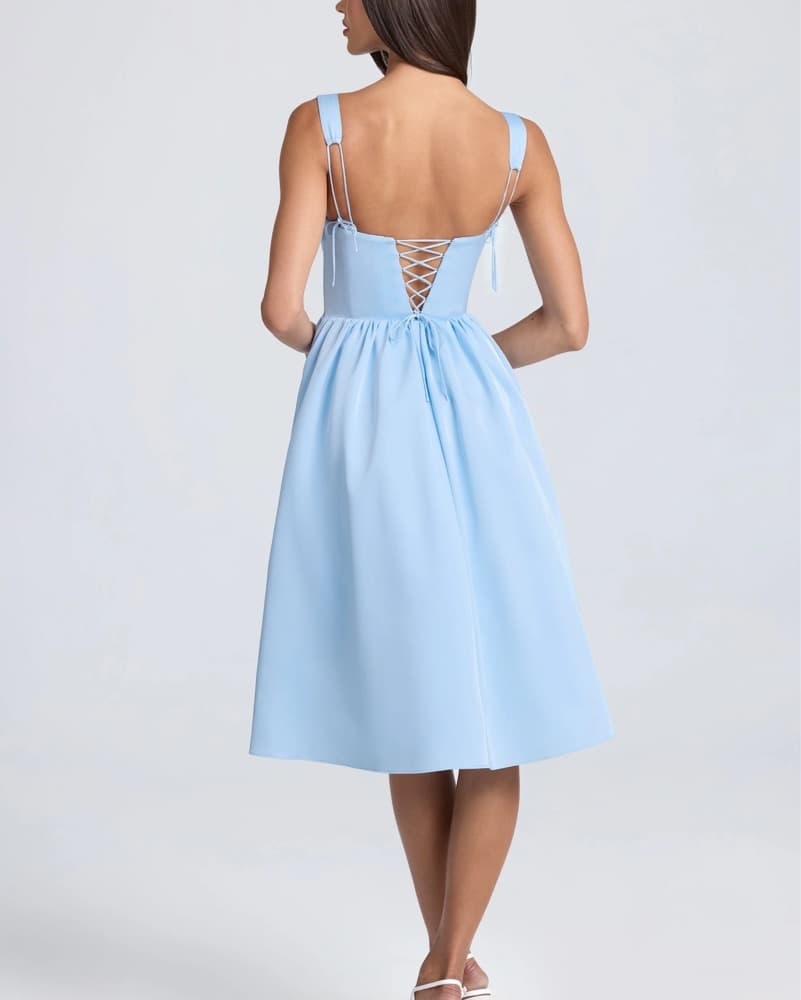 Baby Blue Marguerite Oh Polly Midi Dress - Image 2
