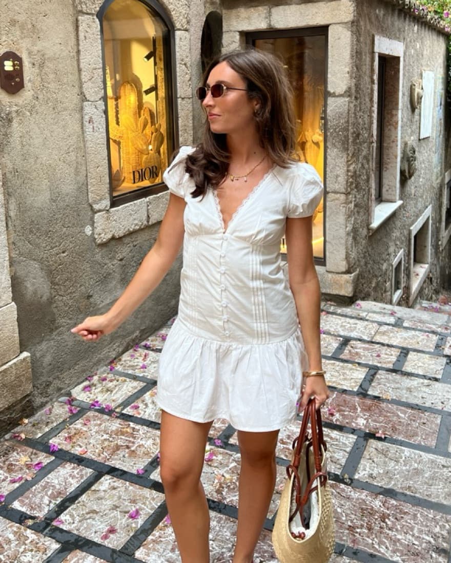 Dreamy White Ruffled Dress - Image 2