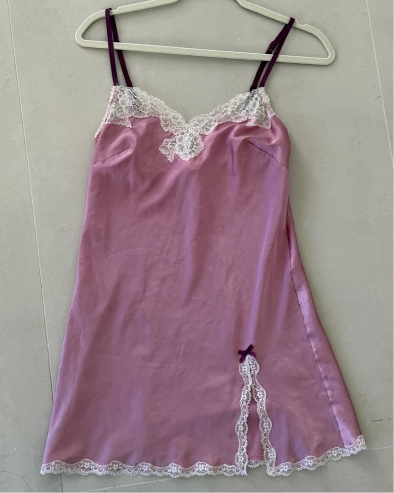 Vintage Victorias Secret Pink Mini Dress - Image 1