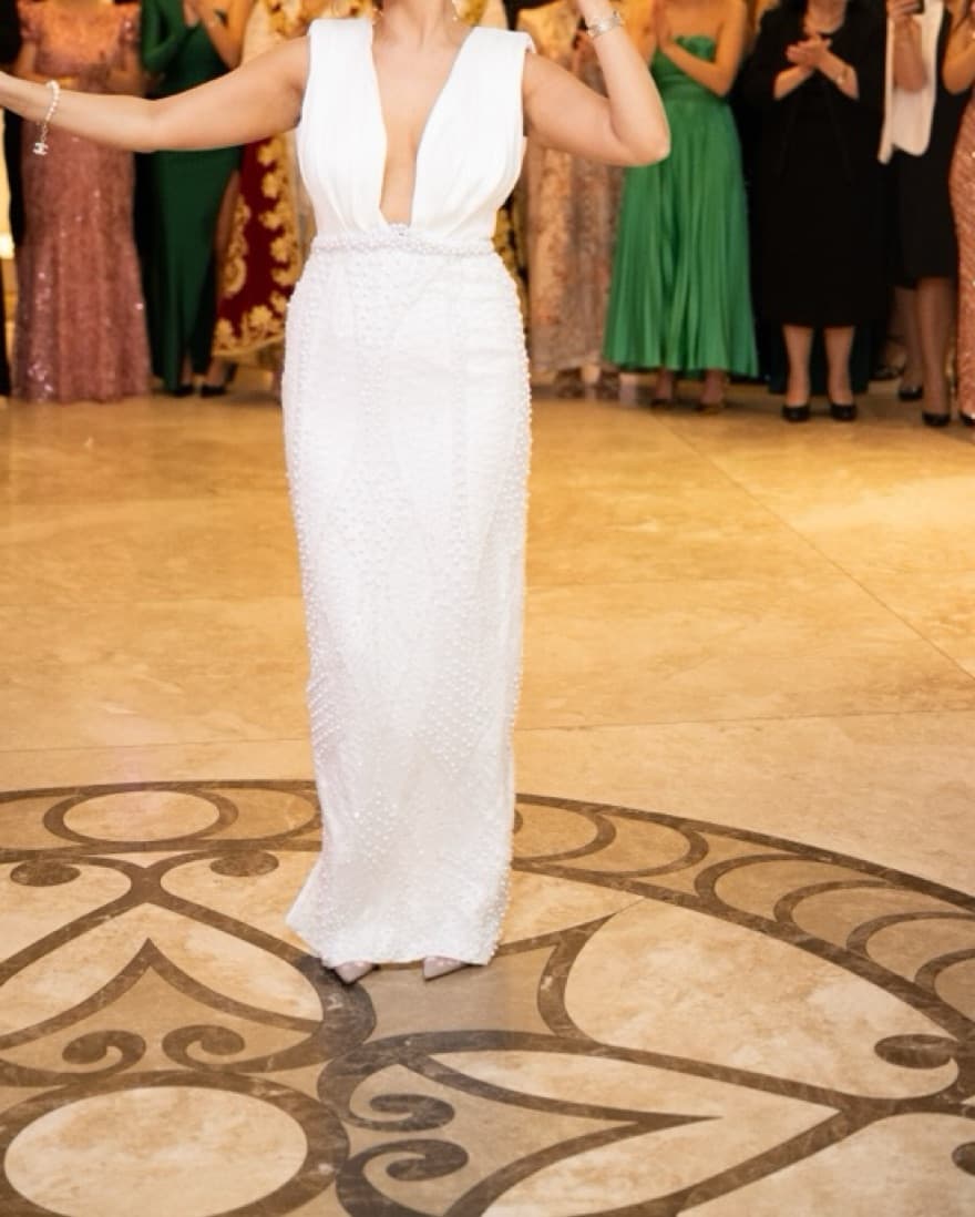 White Bride Bridal Shower Weddng Dress - Image 1
