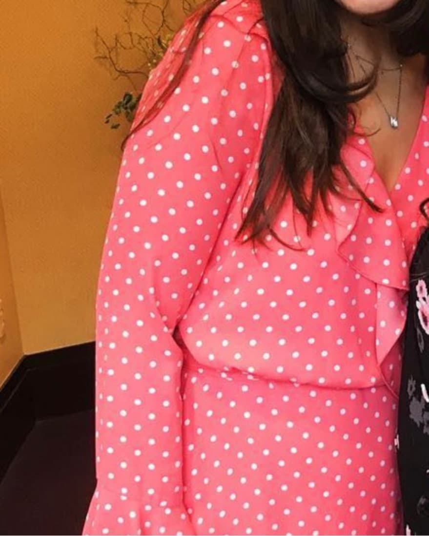 Polka Dot Wrap Dress - Image 2