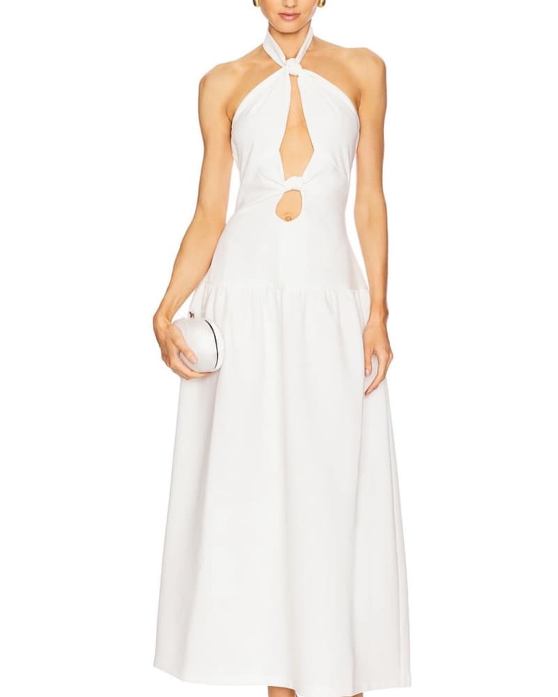 Elegant White Maxi Dress - Image 1