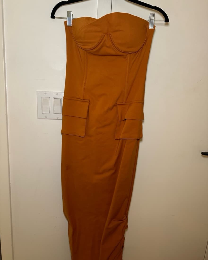 Hanifa Jolie Dress In Caramel - Image 1