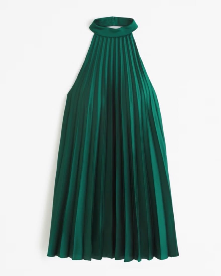 A&F Giselle Pleated Trapeze Mini Dress - Image 3
