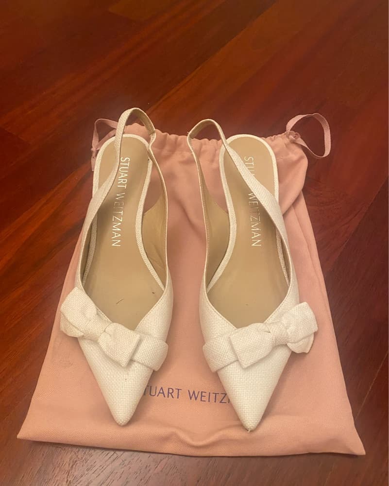 SOFIA 50 Slingback White Heel - Image 4