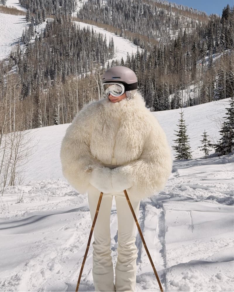 $3,300 Cordova Nozawa Ivory Fur Ski Suit - Image 1