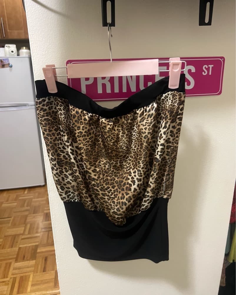 Vintage Cheetah Tube Top - Image 2