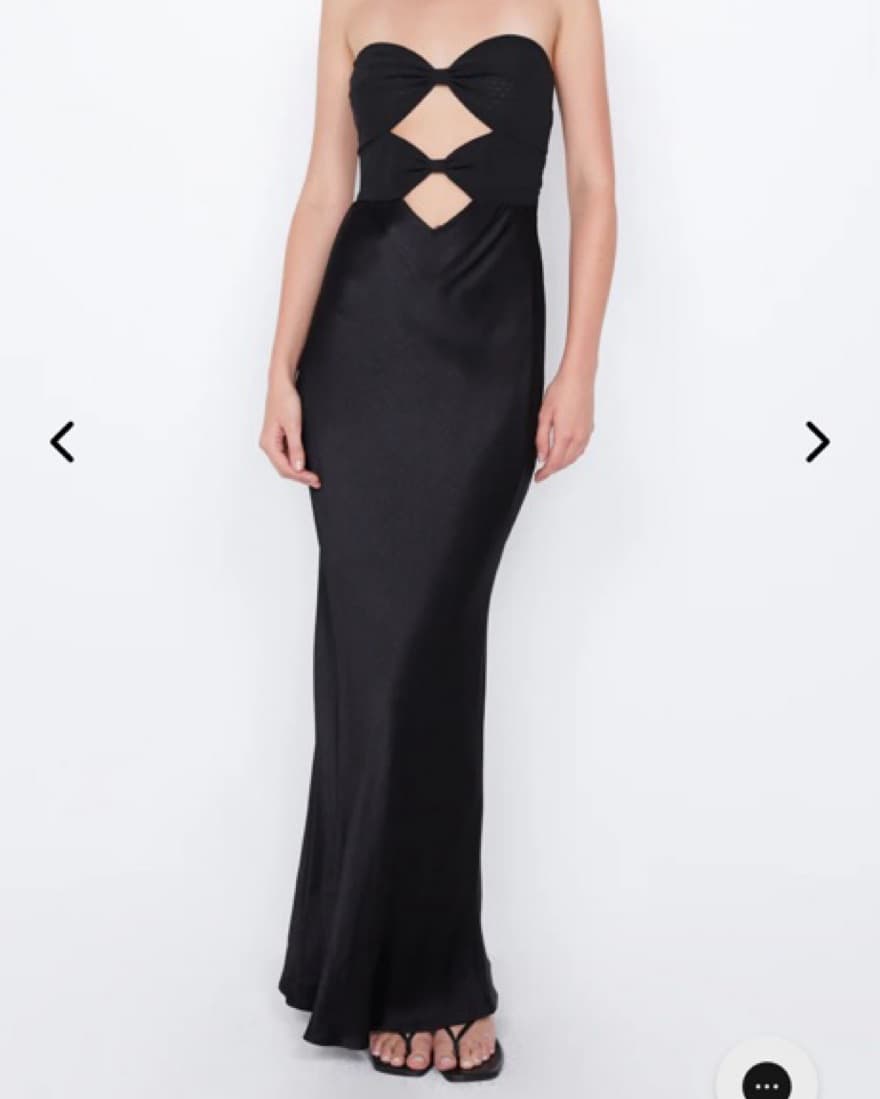 Bec + Bridge Black Strapless Dress - Image 1