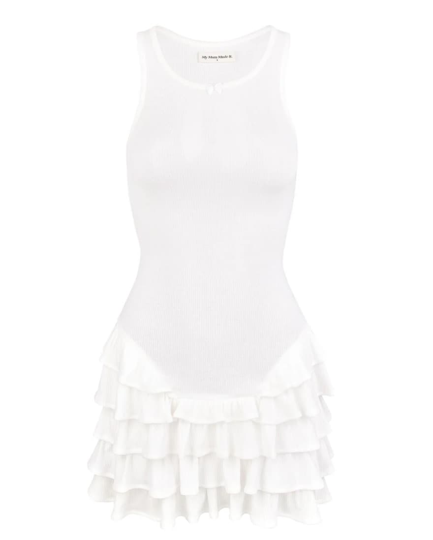 My Mum Made It Frill Tank Dress - Image 1