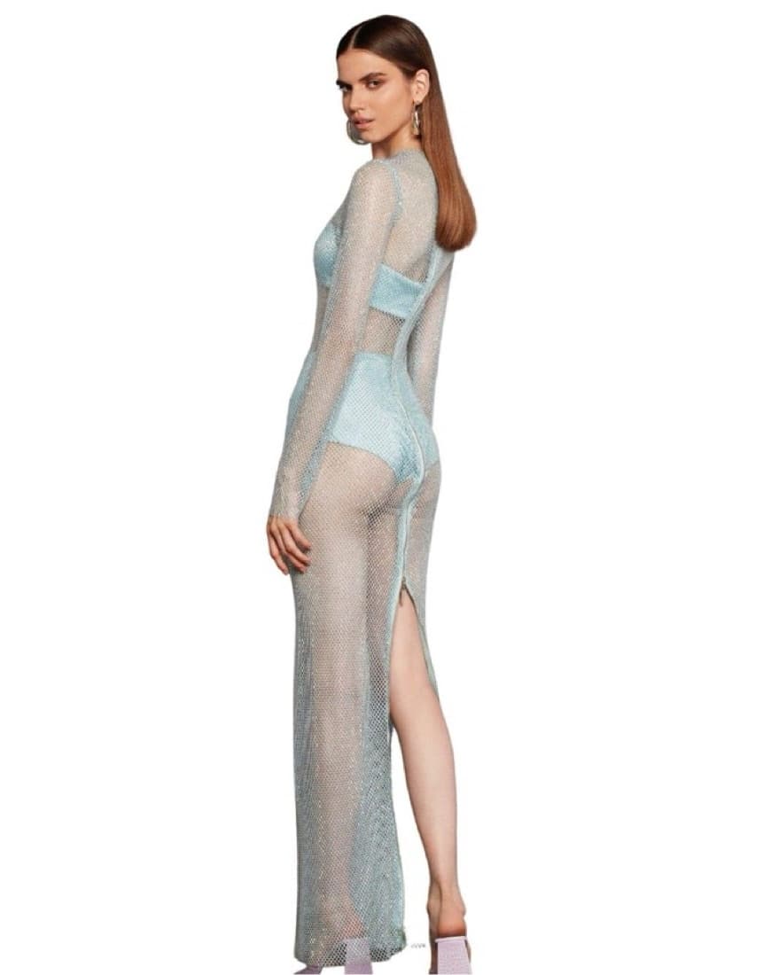 Webb Dress • Bronx & Banco In Baby Blue - Image 2