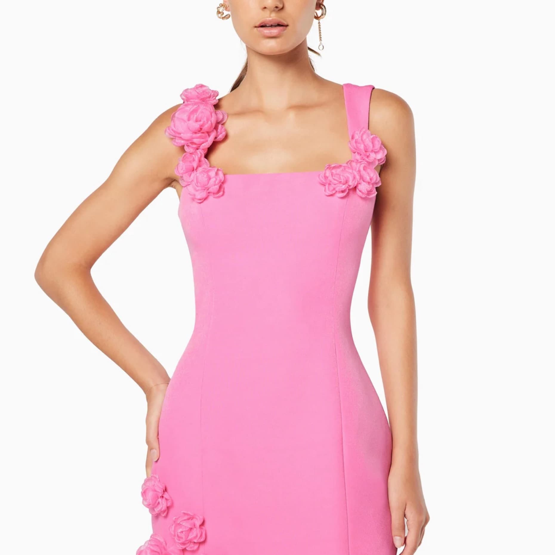 Elliatt Pink Trompe Mini Dress - Image 5