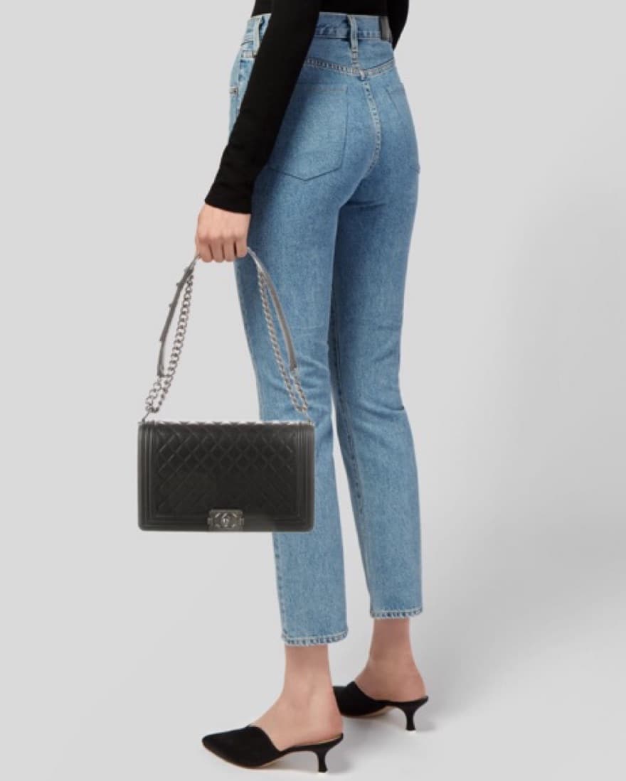 Chanel Boy Bag Black/Palladium - Image 2