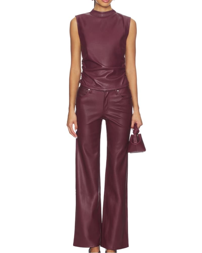 Hudson Rosie Leather Pants And Top - Image 1