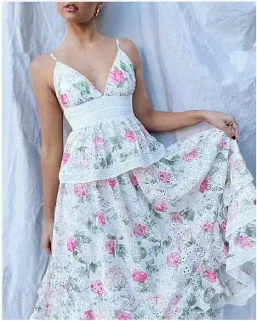 Gianni Bini Floral Maxi Dress - Image 1
