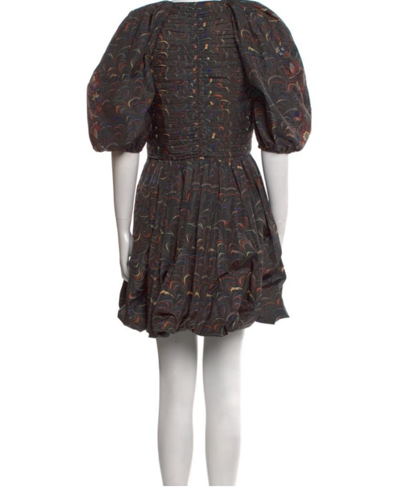 Ulla Johnson Puff Sleeve Print Dress - Image 2