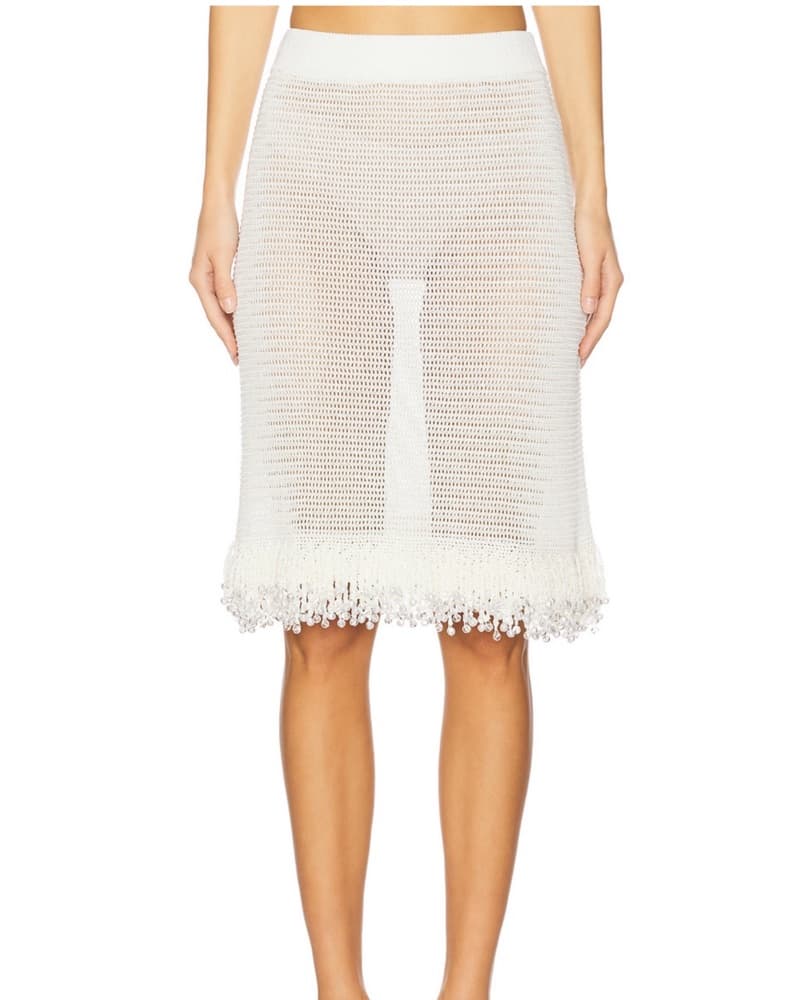 Elegant Crochet Fringe Skirt - Image 1
