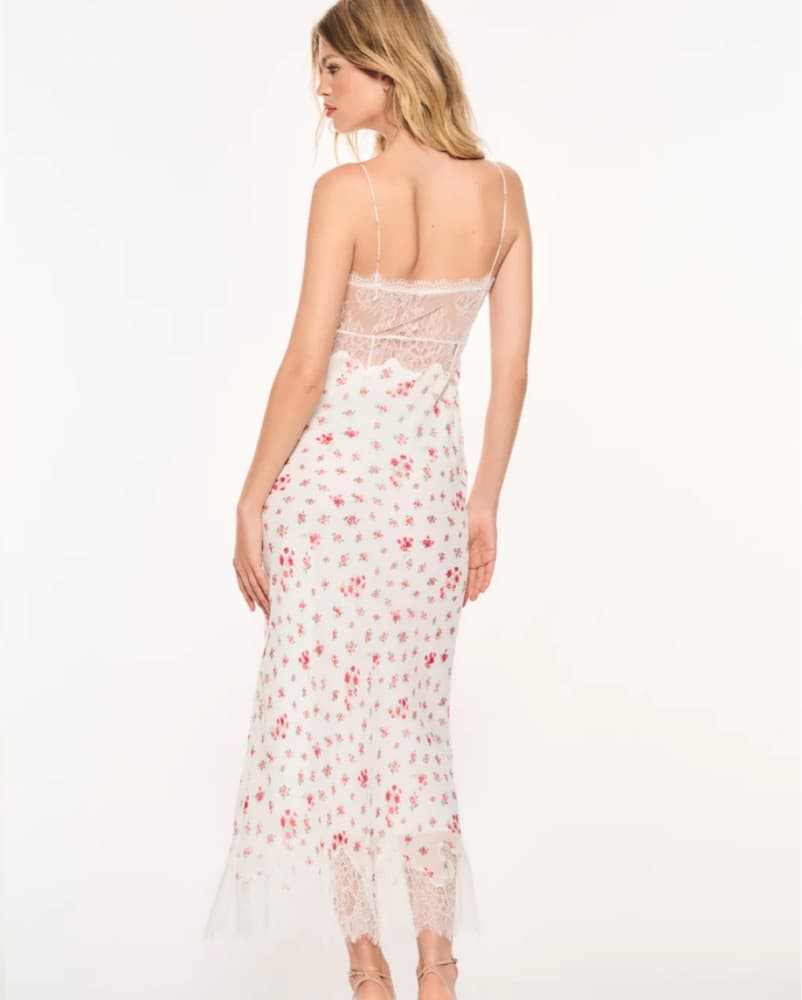 Love Shack Fancy Red and White Maxi - Image 4