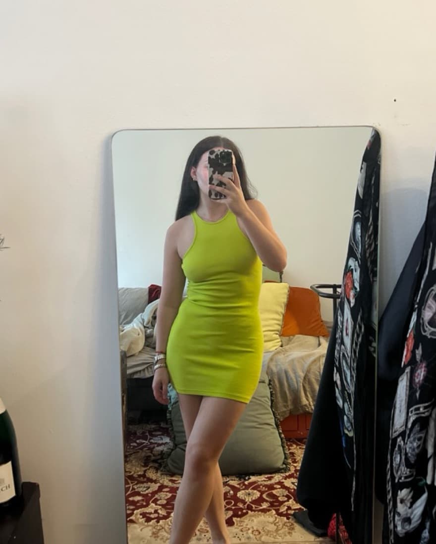 French Connection Cotton Racerback Dress - Image 1