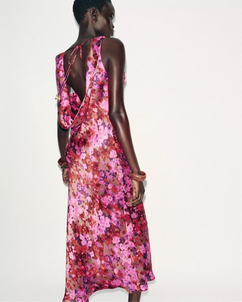 Zara Floral Print Midi Dress - Image 4