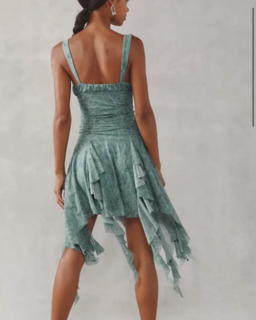 Kimchi Blue Ilana Mesh Drapey Mini Dress - Image 2