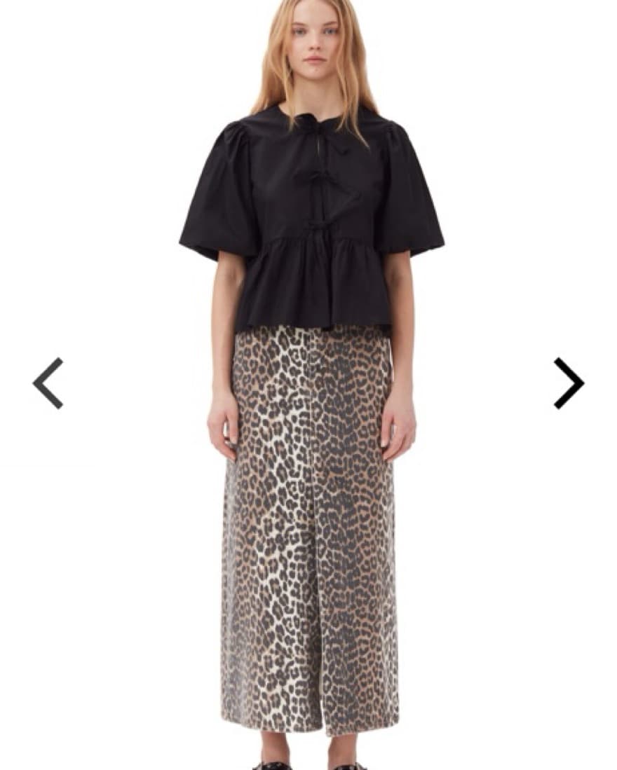 Ganni Poplin Tie Front Blouse  - Image 2