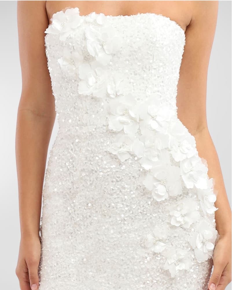 Helsi White Sequin Mini Dress - Image 4