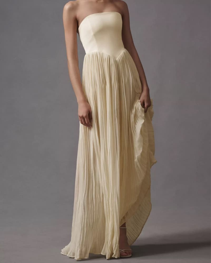Delfi Lourdes Corset Dress Bridal - Image 1
