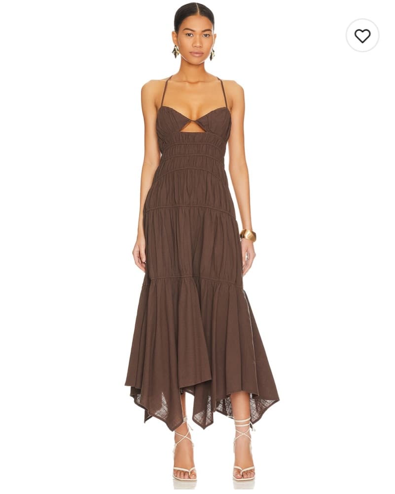 SNDYS Tahlia Dress In Chocolate - Image 1