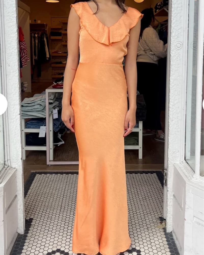 American Threads Orange Formal Dress - Image 1