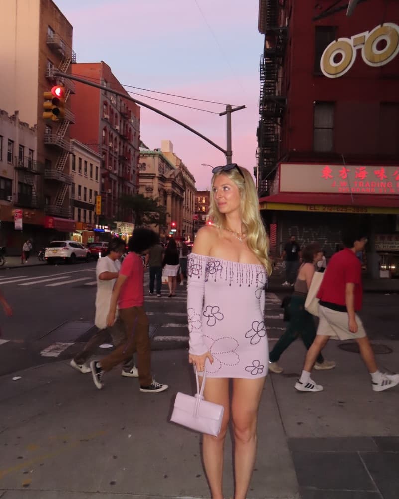Danielle Guizio Purple Mini Dress - Image 1