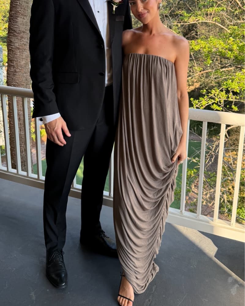 Draped Maxi Dress- Bayse Brand Calliste - Image 1