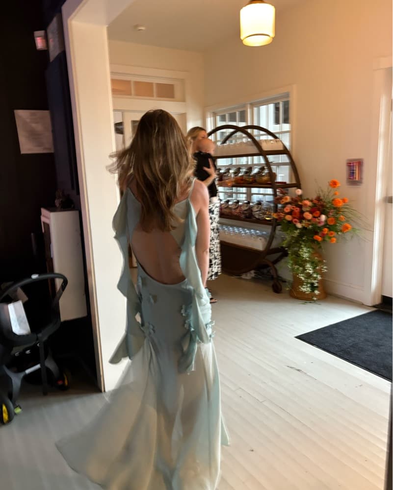 ROTATE Mint Green Floral Maxi Dress - Image 5