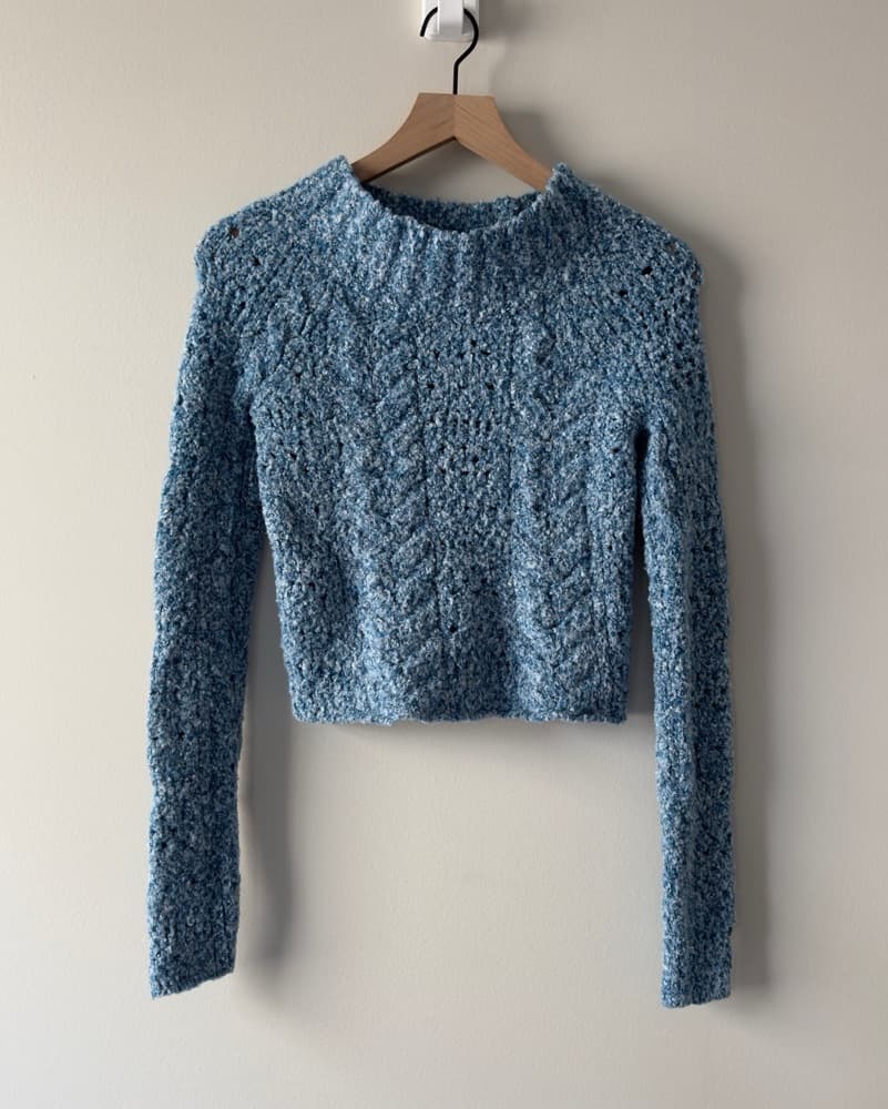 Free People Avalon Cropped Sweater XS - Image 3