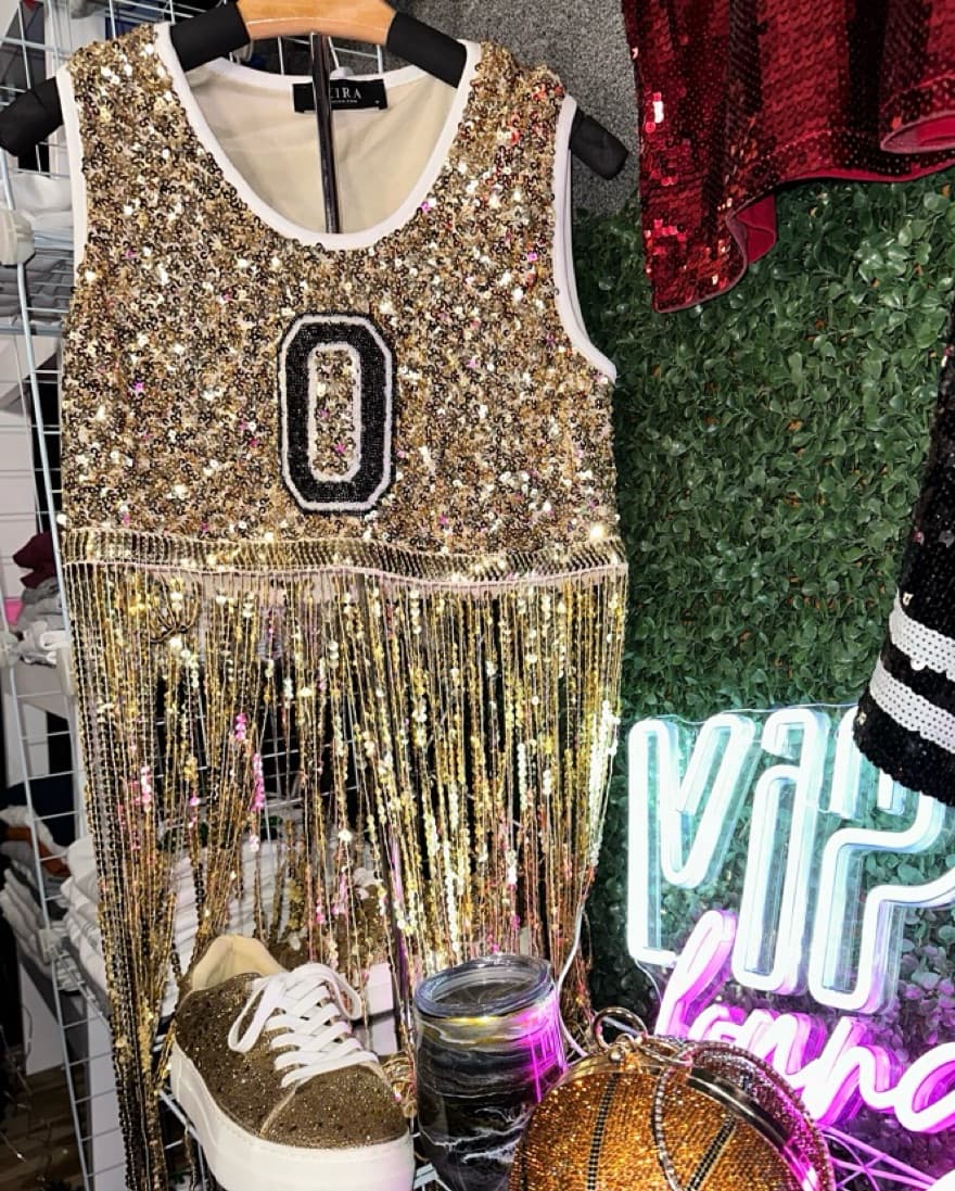 Gold Sequin Jersey - Image 2