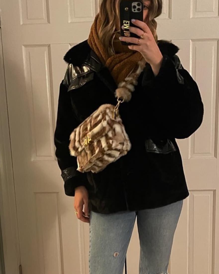 JW Pei Faux Fur Bag - Image 2
