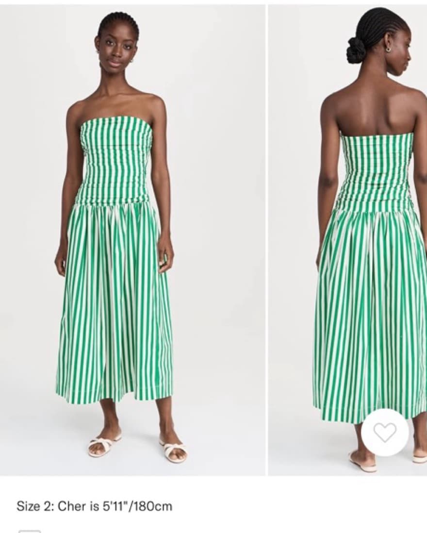 Rhode - Green & White Dress - Image 2