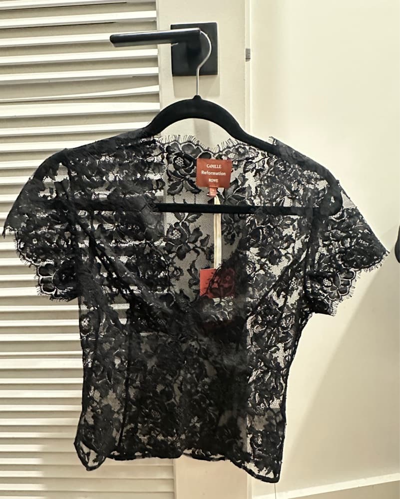 Reformation Eugenie Lace Top - Image 2