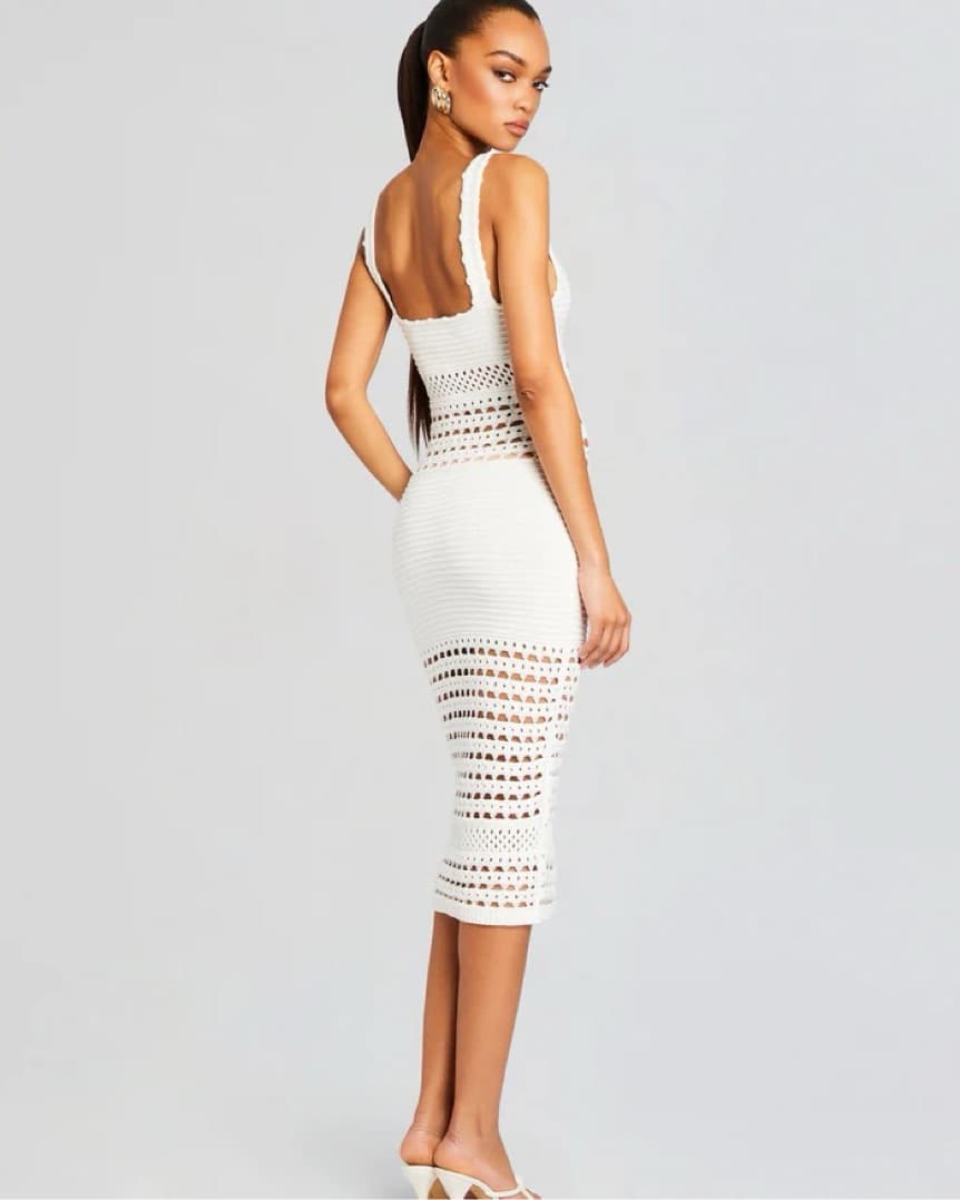 Retrofete AVRIL KNIT CROCHET Dress - Image 4
