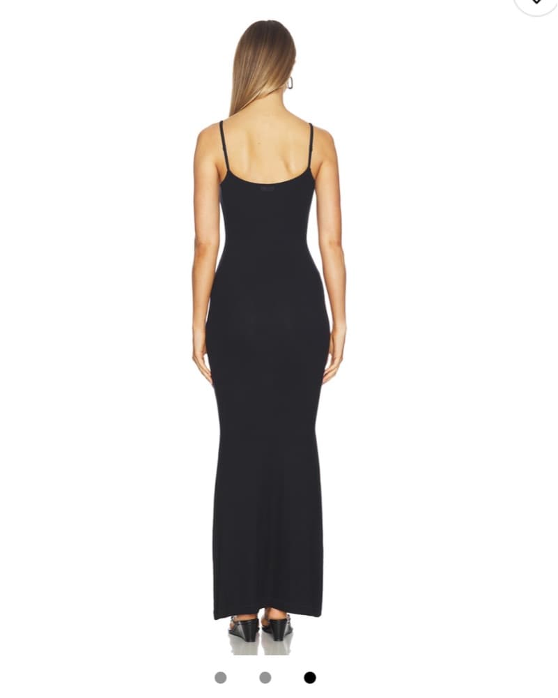 Black Knit Skims Dress - Image 2