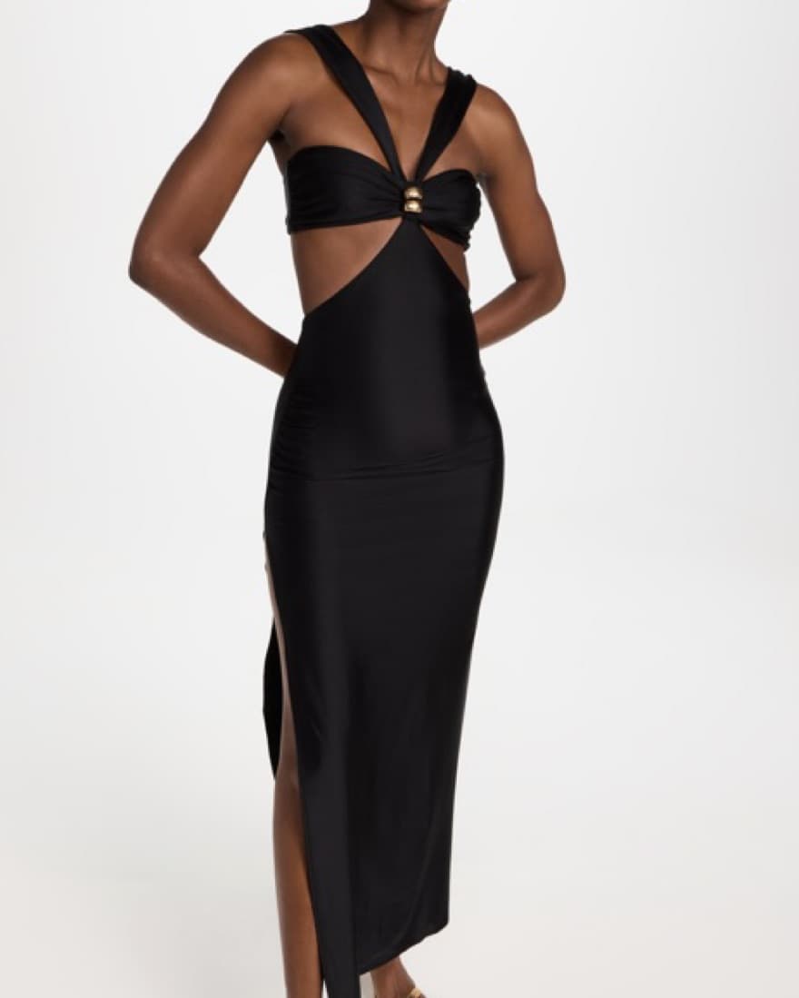 Shani Shemer Natalia Black Lycra dress - Image 2