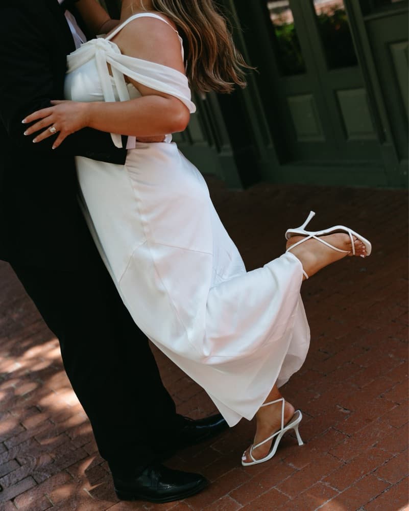 Bella Maxi Dress in Ivory Luxe Satin - Image 4
