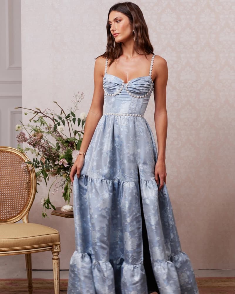 V. Chapman Denim Blue Lucetta Dress - Image 1