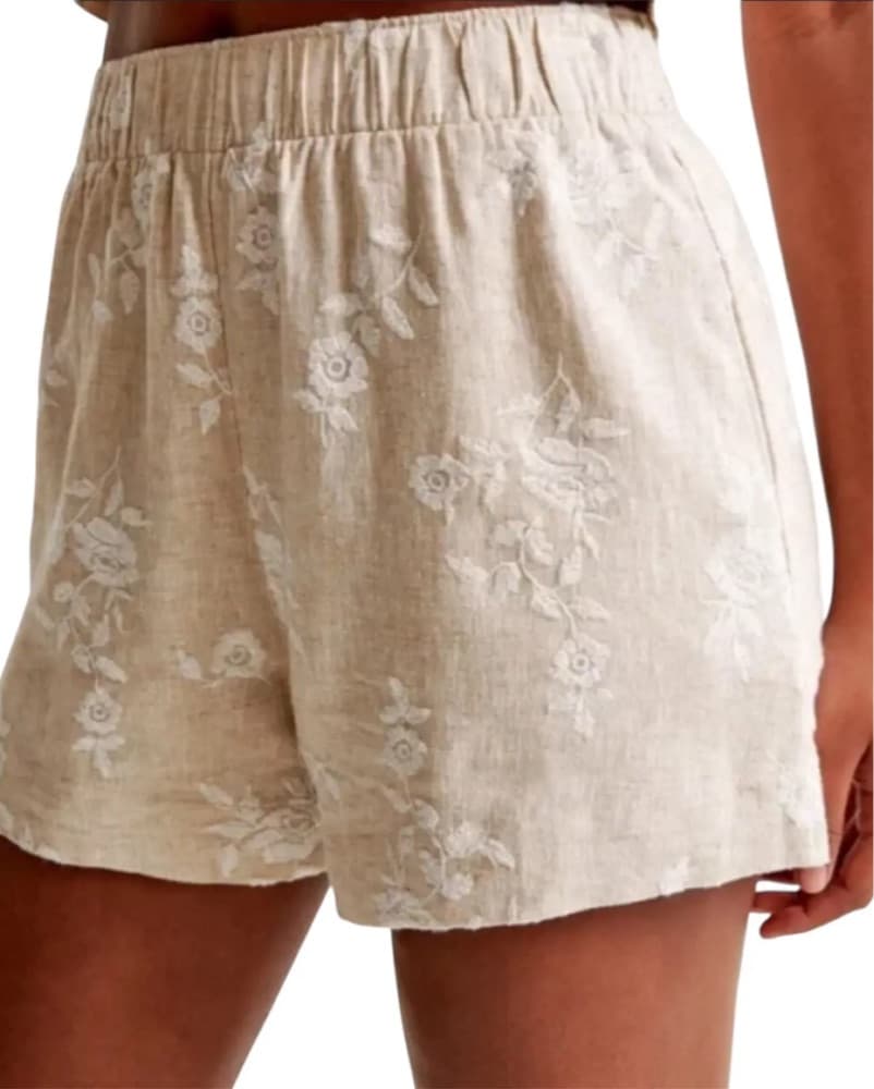 Floral Embroidered Linen-blend 3pc Set - Image 2