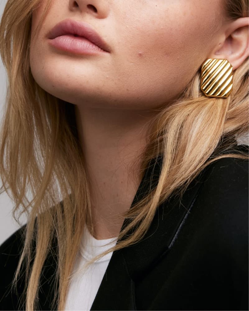 Heaven Mayhem Treat Gold Earrings - Image 1