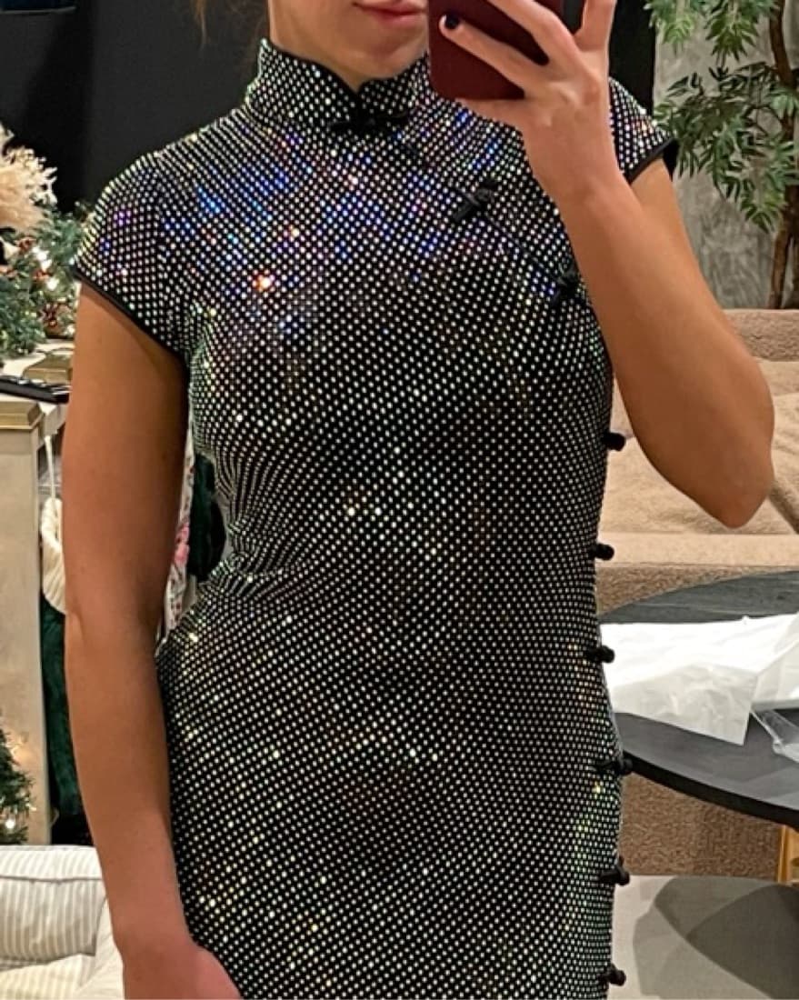 Sau Lee Charlotte Silver Dress - Image 6