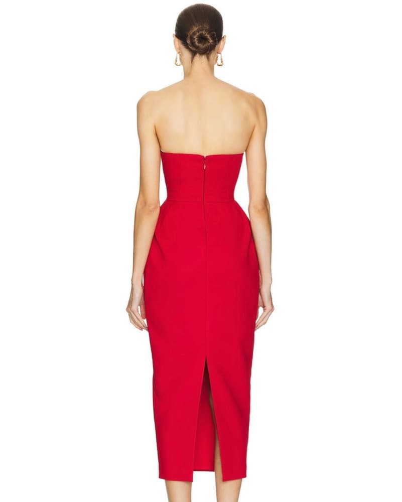 Helsa The S Curve Dress With Bow  - Image 4
