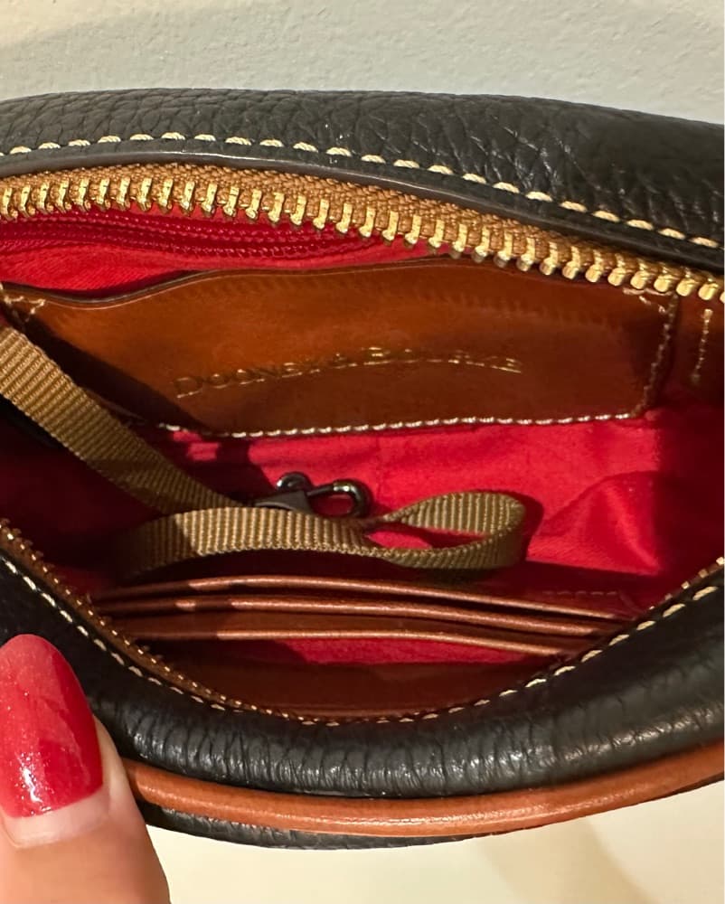 Black & Brown Crossbody Bag - Image 4