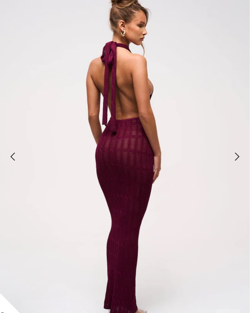 Murci Knitted Halter Dress  - Image 4