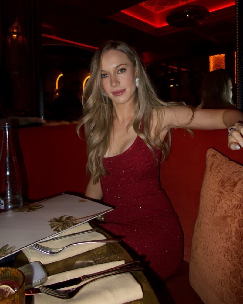 Asta Resort Ana Wine Sequin Dress - Image 2